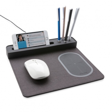 Logo trade promotional merchandise photo of: Air mousepad with 5W wireless charging and USB