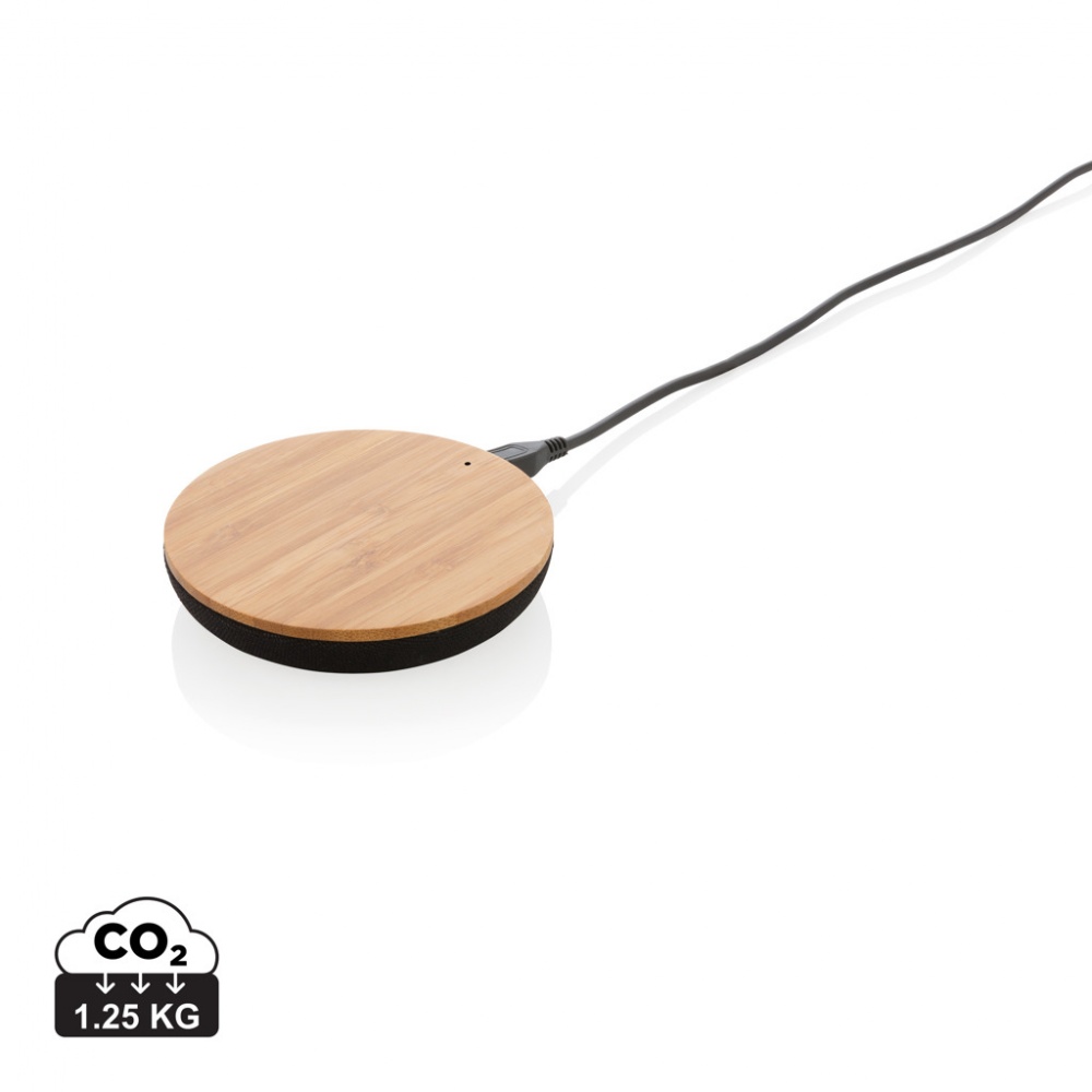 Logotrade promotional product picture of: Bamboo X 5W wireless charger