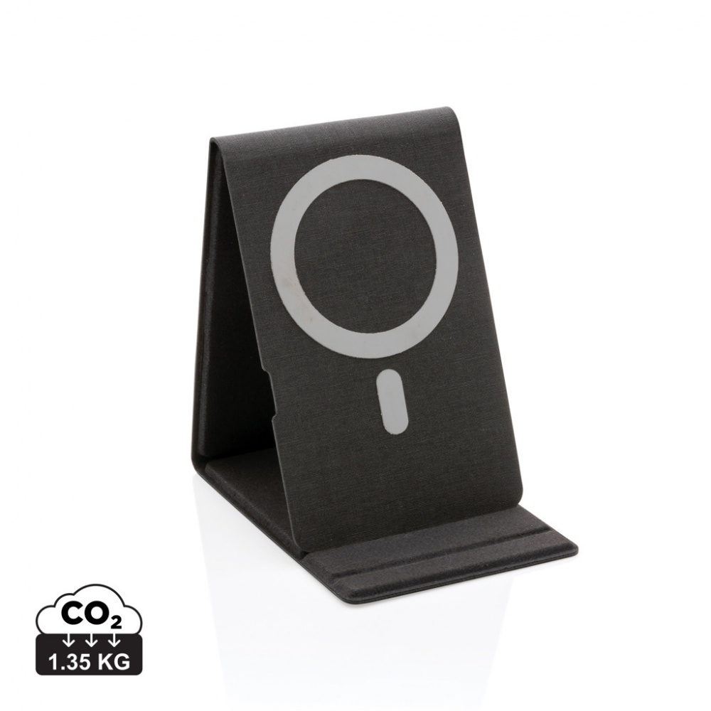 Logotrade promotional product image of: Artic Magnetic 10W wireless charging phone stand