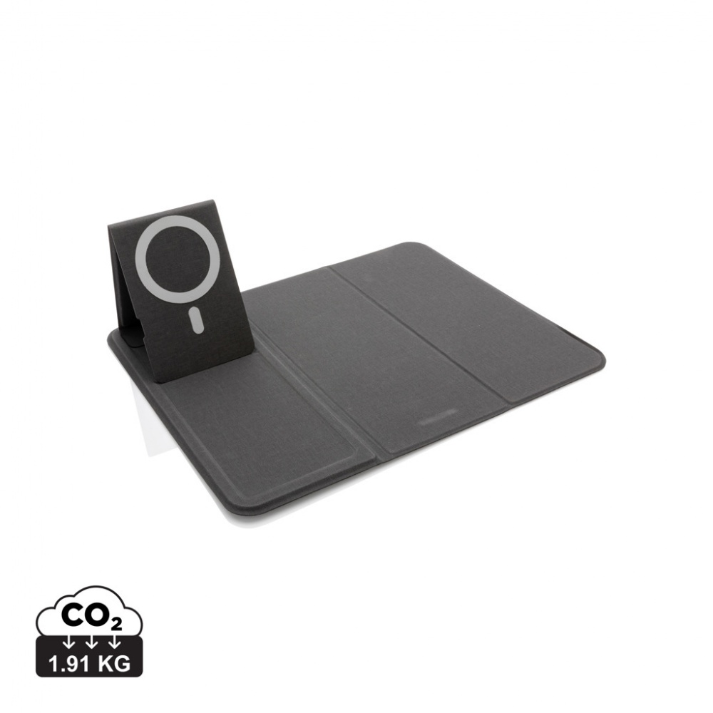 Logo trade advertising products image of: Artic Magnetic 10W wireless charging phonestand