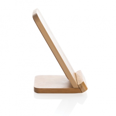 Logo trade promotional product photo of: Bamboo 5W wireless charging stand