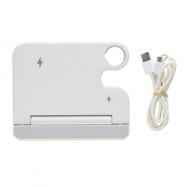 Logotrade advertising product image of: Joltz RCS recycled plastic dual 15W charger with iWatch slot