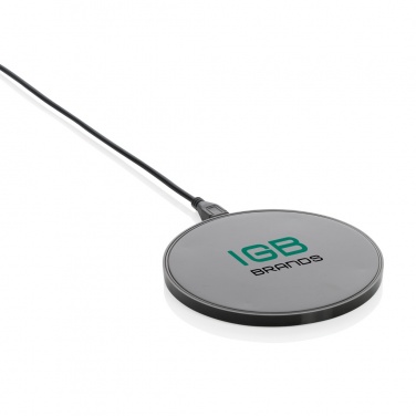 Logo trade advertising products image of: RCS standard recycled plastic 10W wireless charger