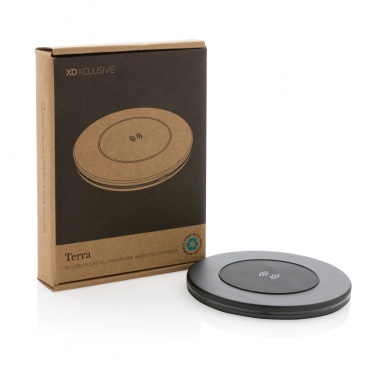 Logotrade promotional merchandise photo of: Terra RCS recycled aluminium 10W wireless charger