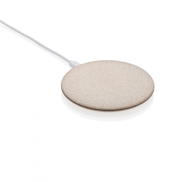 Logo trade promotional merchandise photo of: 5W Wheat straw wireless charger