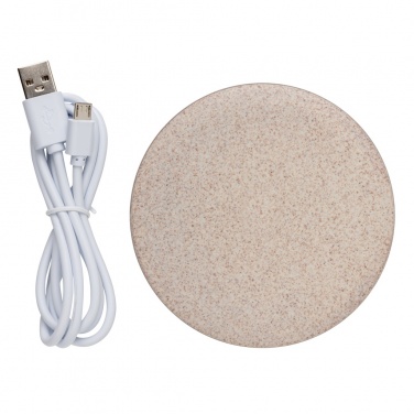 Logotrade promotional merchandise image of: 5W Wheat straw wireless charger