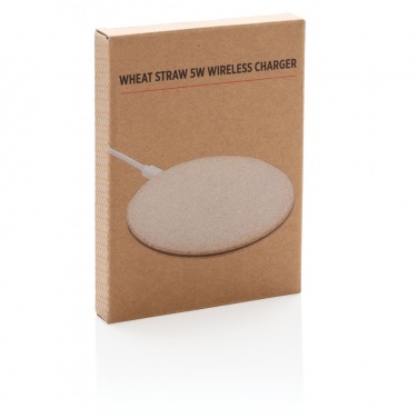 Logo trade promotional product photo of: 5W Wheat straw wireless charger