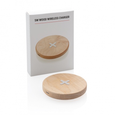 Logotrade business gift image of: 5W wood wireless charger