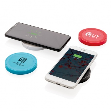 Logotrade promotional gift picture of: 5W wireless charging pad round