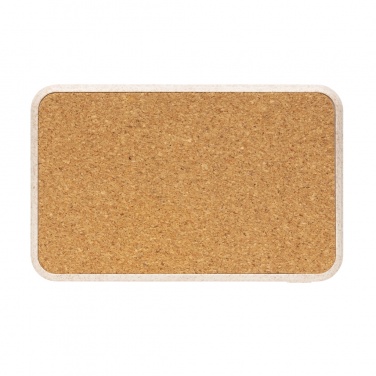 Logotrade corporate gift image of: Cork and Wheat 5.000 mAh pocket powerbank