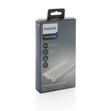 Logotrade advertising product picture of: Philips 10.000 mAh slim powerbank