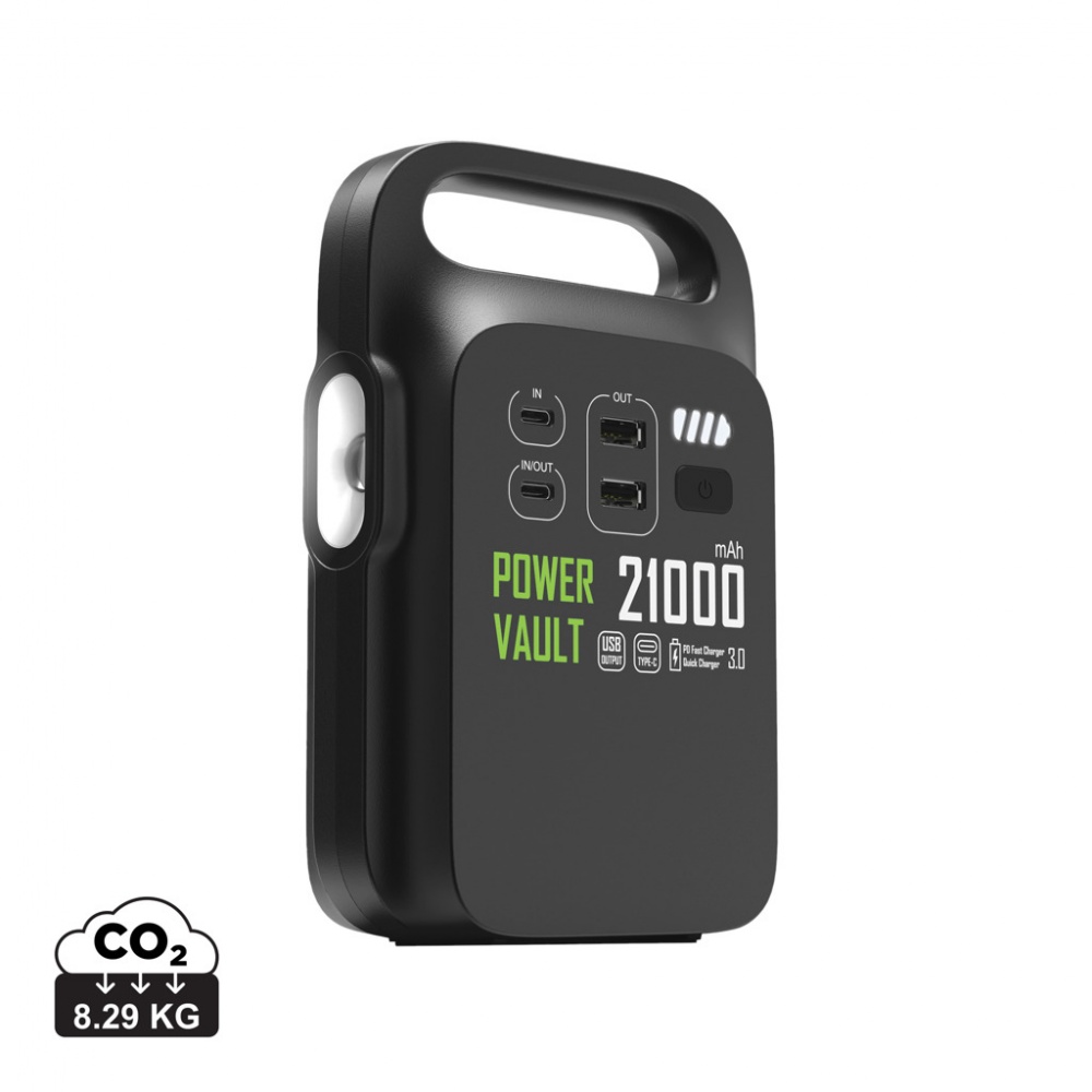 Logotrade promotional giveaway image of: Power Vault RCS rplastic 21000 mAh portable power station