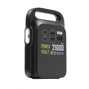 Logo trade corporate gifts image of: Power Vault RCS rplastic 21000 mAh portable power station