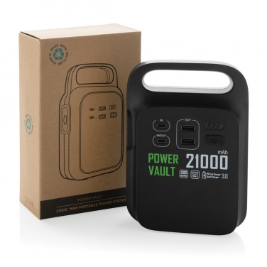 Logotrade promotional gift picture of: Power Vault RCS rplastic 21000 mAh portable power station