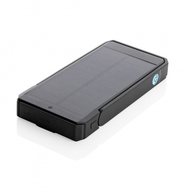 Logo trade promotional merchandise picture of: Skywave RCS recycled plastic solar powerbank 10000 mAh