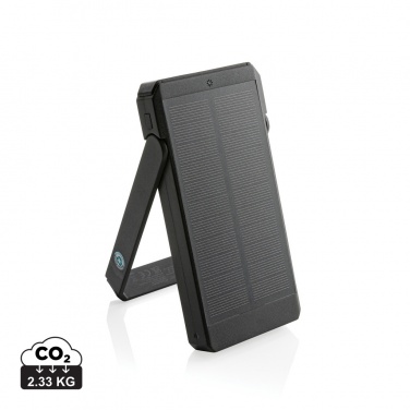 Logotrade corporate gift image of: Skywave RCS recycled plastic solar powerbank 10000 mAh