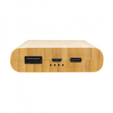 Logotrade corporate gift image of: Bamboo 8.000 mAh 5W wireless powerbank