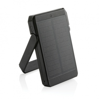 Logotrade promotional giveaway image of: Skywave RCS rplastic solar powerbank 5000 mAh 10W wireless