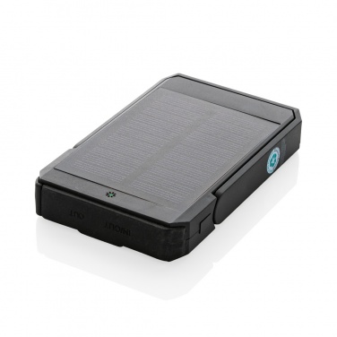 Logo trade advertising product photo of: Skywave RCS rplastic solar powerbank 5000 mAh 10W wireless