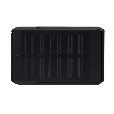 Logo trade corporate gifts image of: Skywave RCS rplastic solar powerbank 5000 mAh 10W wireless