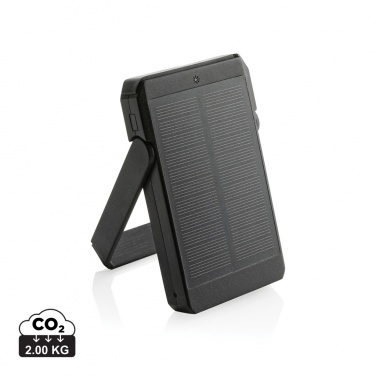 Logotrade promotional products photo of: Skywave RCS rplastic solar powerbank 5000 mAh 10W wireless