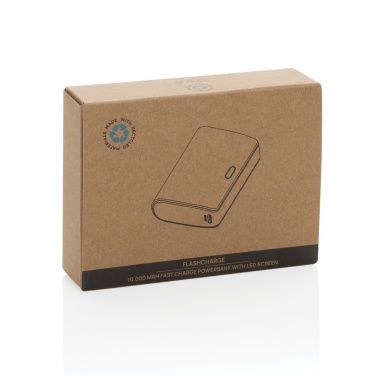 Logotrade promotional item image of: FlashCharge RCS rplastic 10000 mah fast charge powerbank