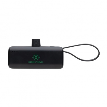 Logo trade promotional items image of: Powerlink RCS rplastic 3000 mAh powerbank iOS connector