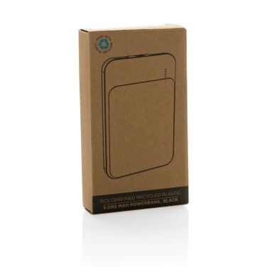 Logotrade promotional giveaway picture of: RCS recycled plastic 5.000 mAh powerbank