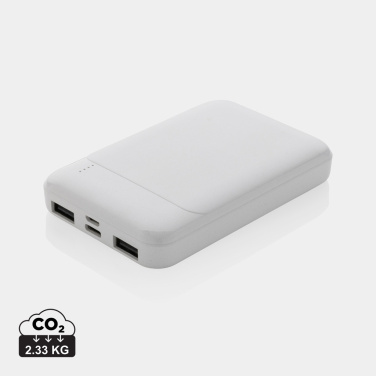 Logo trade promotional gifts image of: RCS recycled plastic 5.000 mAh powerbank