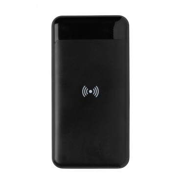 Logo trade promotional giveaway photo of: RCS standard recycled plastic wireless powerbank