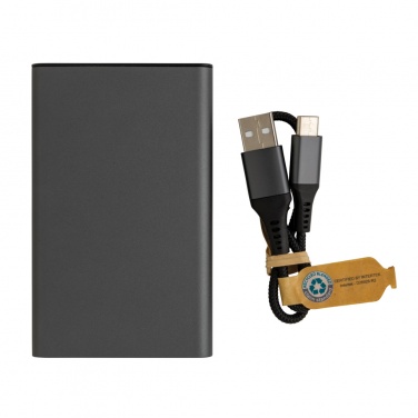 Logo trade promotional products picture of: Terra RCS recycled aluminium powerbank 5.000 mAh