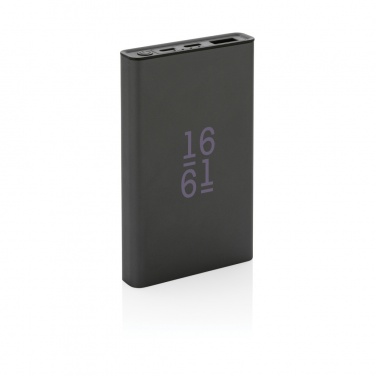 Logotrade promotional item image of: Terra RCS recycled aluminium powerbank 5.000 mAh