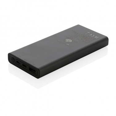 Logo trade promotional merchandise image of: Terra RCS recycled 18W aluminium powerbank 10.000 mAh