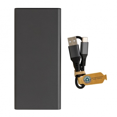 Logotrade promotional giveaway image of: Terra RCS recycled 18W aluminium powerbank 10.000 mAh