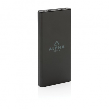 Logo trade promotional items image of: Terra RCS recycled 18W aluminium powerbank 10.000 mAh