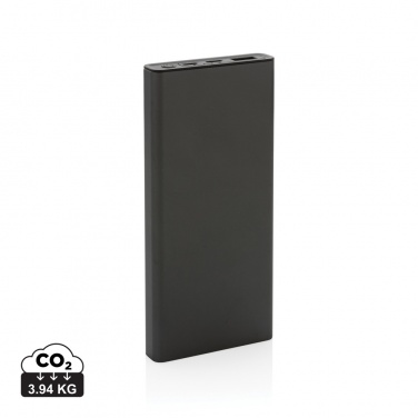 Logotrade corporate gift image of: Terra RCS recycled 18W aluminium powerbank 10.000 mAh