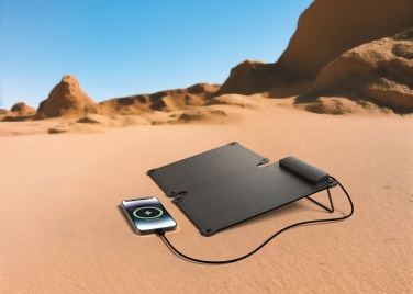 Logo trade promotional giveaway photo of: Solarpulse rplastic portable Solar panel 10W