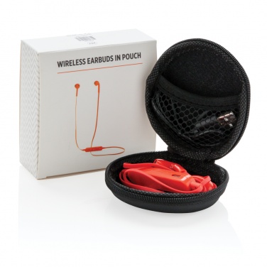 Logo trade promotional gifts picture of: Wireless earbuds in pouch