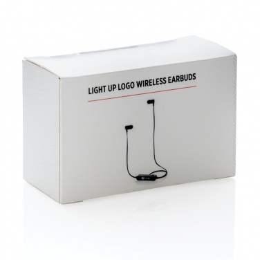 Logo trade promotional giveaway photo of: Light up logo wireless earbuds