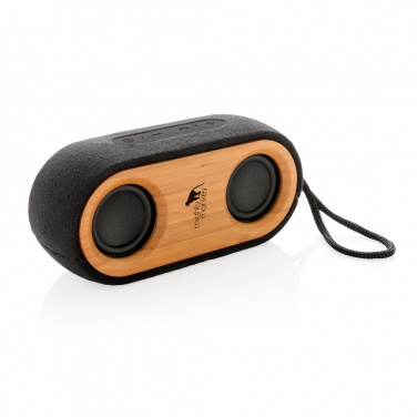 Logotrade promotional merchandise photo of: Bamboo X double speaker