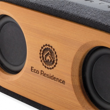 Logo trade advertising products image of: Bamboo X double speaker