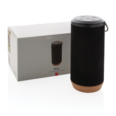 Logotrade advertising products photo of: Baia 10W wireless speaker, cork