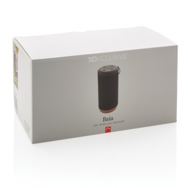 Logo trade corporate gifts picture of: Baia 10W wireless speaker, cork