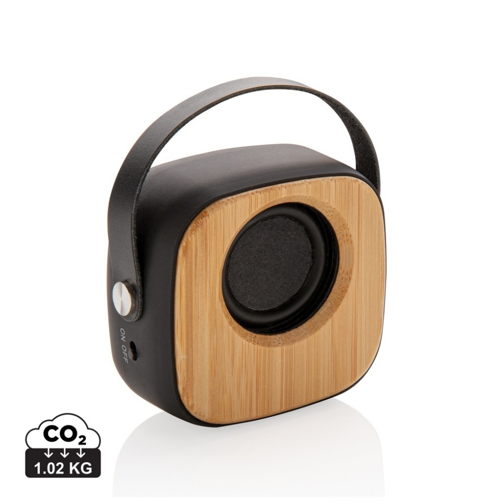 Logotrade business gift image of: Bamboo 3W Wireless Fashion Speaker