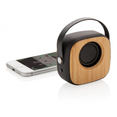 Logotrade promotional merchandise photo of: Bamboo 3W Wireless Fashion Speaker