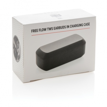 Logotrade promotional item image of: Free Flow TWS earbuds in charging case