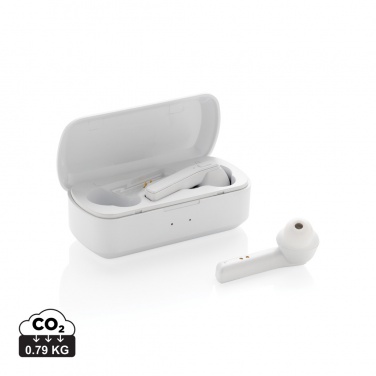 Logo trade promotional merchandise photo of: Free Flow TWS earbuds in charging case