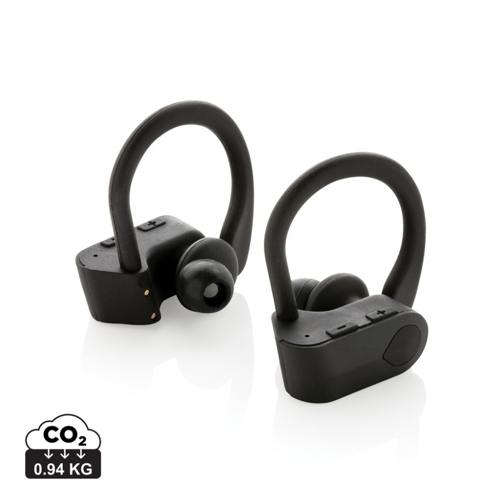 Logo trade business gift photo of: TWS sport earbuds in charging case