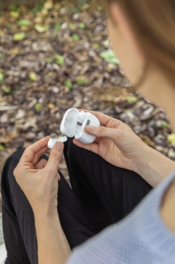 Logo trade promotional gift photo of: TWS earbuds in UV-C sterilising charging case