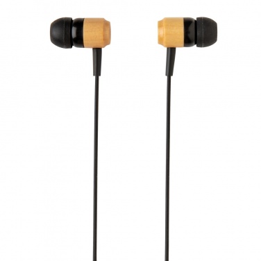 Logotrade corporate gift image of: Bamboo wireless earbuds